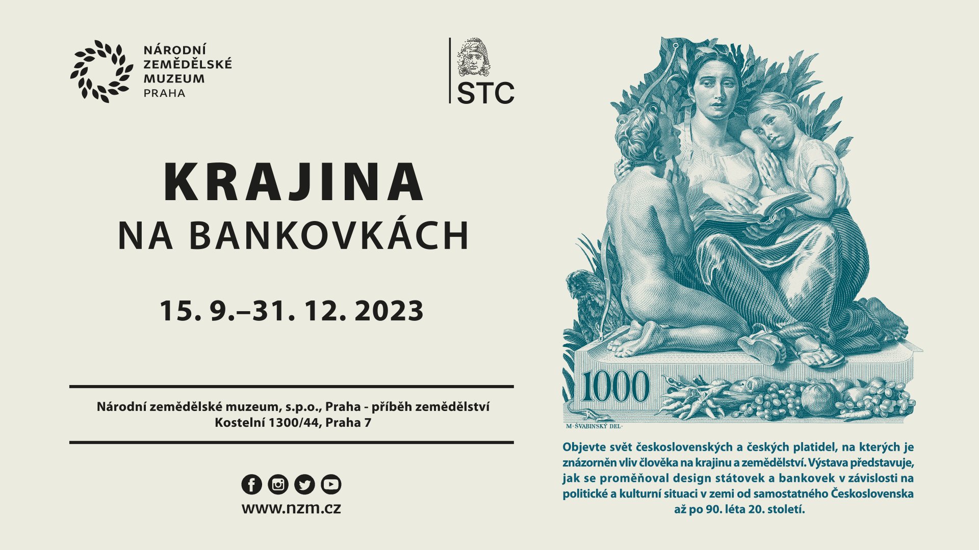 STC Vás zve na výstavu “Krajina na bankovkách”